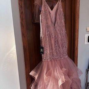 Lucci Lu Rose Gold Party/Prom Dress Size 12